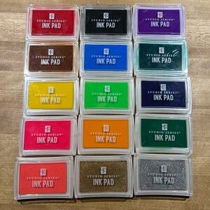 Colorful Ink Pad Set for Crafting